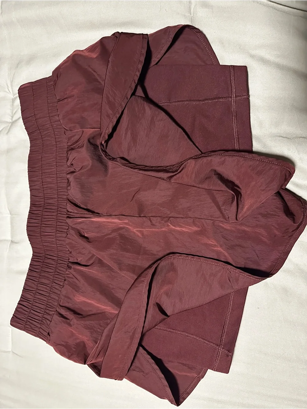 OFFLINE Maroon Women's Athletic Shorts - Lightweight Run Shorts